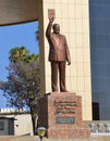 Ã¢â¬ÅStatue of Namibia`s first President after independenceÃ¢â¬Â Sam Nujoma Royalty Free Stock Photo